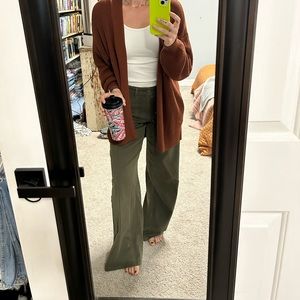 Dreamy drape green pants NWOT